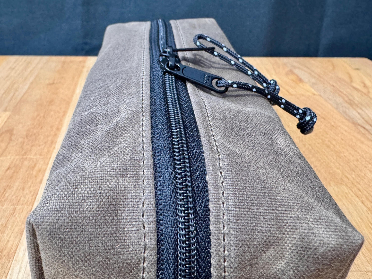 USA Made Waxed Canvas EDC Pouch for Outdoor Enthusiasts With Grab Handles and Roomy Design for Camping, Bushcraft, and Hiking Expeditions