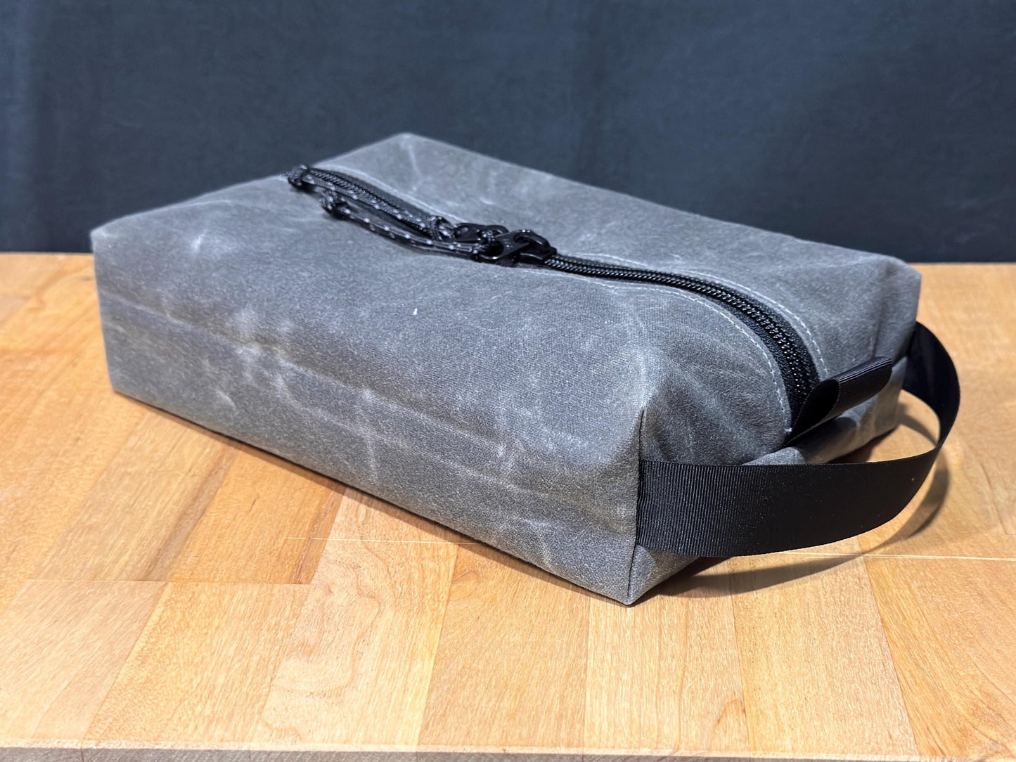 USA Made Waxed Canvas EDC Pouch for Outdoor Enthusiasts With Grab Handles and Roomy Design for Camping, Bushcraft, and Hiking Expeditions