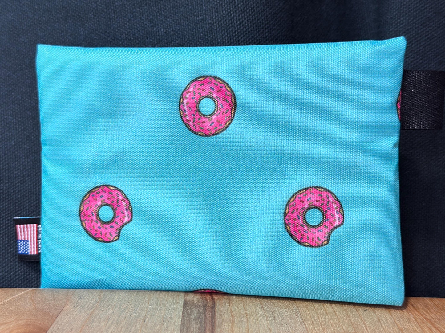 XPac Zipper Pouch, Cute Donut Design, Weatherproof Ultralight Wallet, X-pac Travel Organizer, Ultralight Wallet, Passport Holder