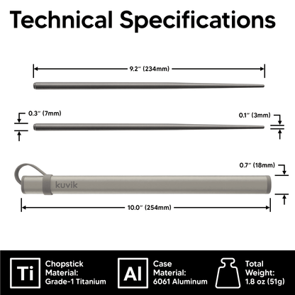 Kuvik Titanium Chopsticks