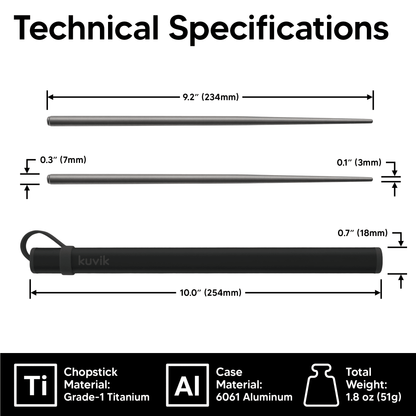 Kuvik Titanium Chopsticks