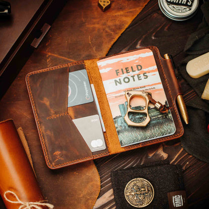 Pirate Goods Quartermaster v2 – Leather Passport Wallet with Velcro