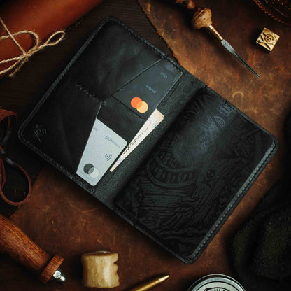 Pirate Goods Quartermaster v2 – Leather Passport Wallet with Velcro