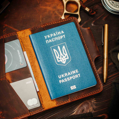 Pirate Goods Quartermaster v2 – Leather Passport Wallet with Velcro